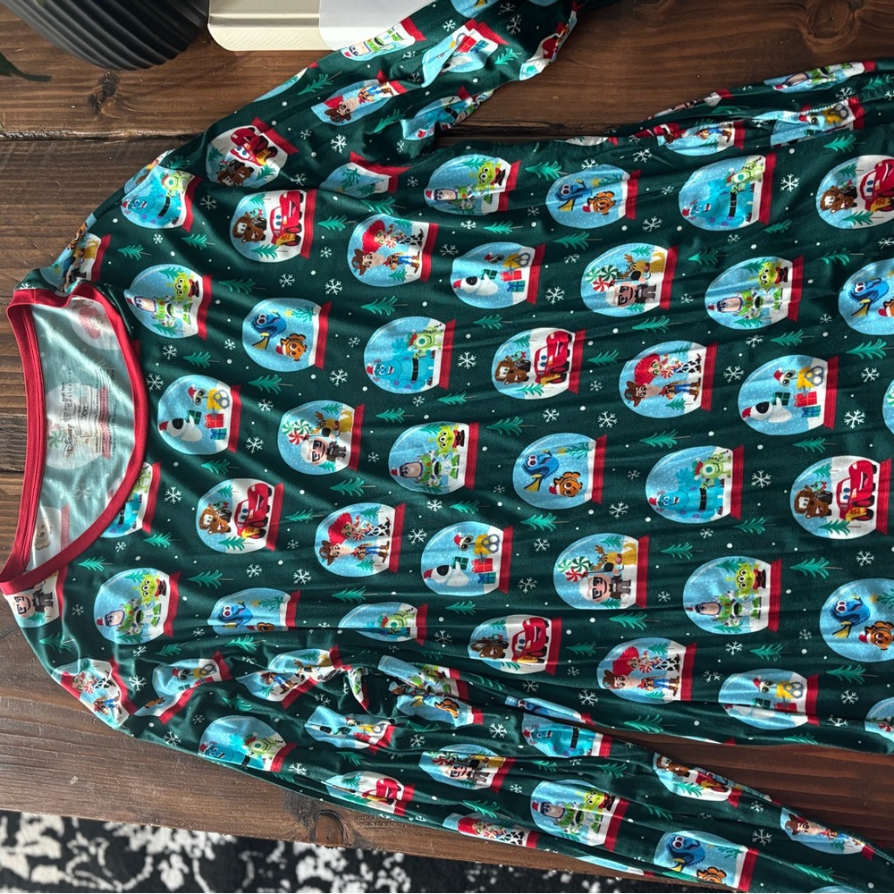 Little Sleepies Festive Snow Globe Long Sleeve Tee - Green and Red